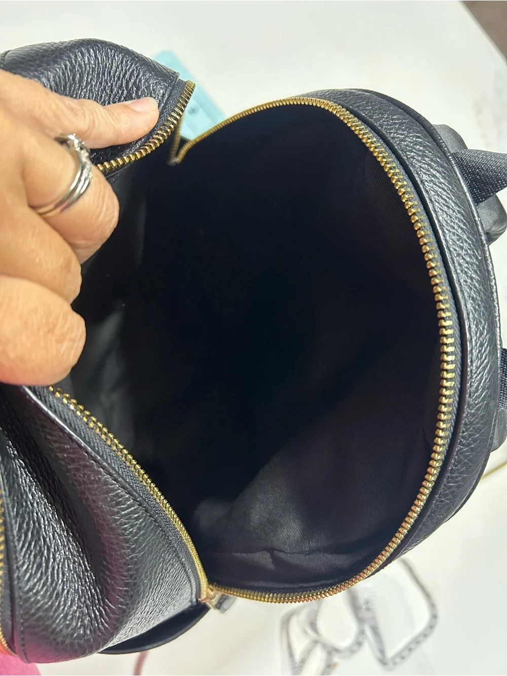 Coach Court Backpack Refined Pebble Leather Bag 5666